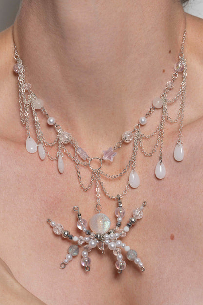 Collier Cristal spider