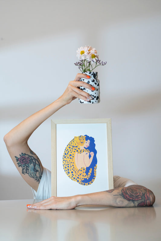 Tirage d'art La Fille à la Panthère