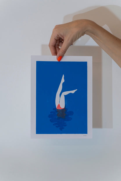 Linogravure Gambettes