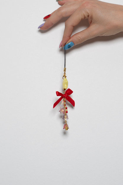 Trio Flandre scarlet - charm • bracelet • boucles d'oreilles