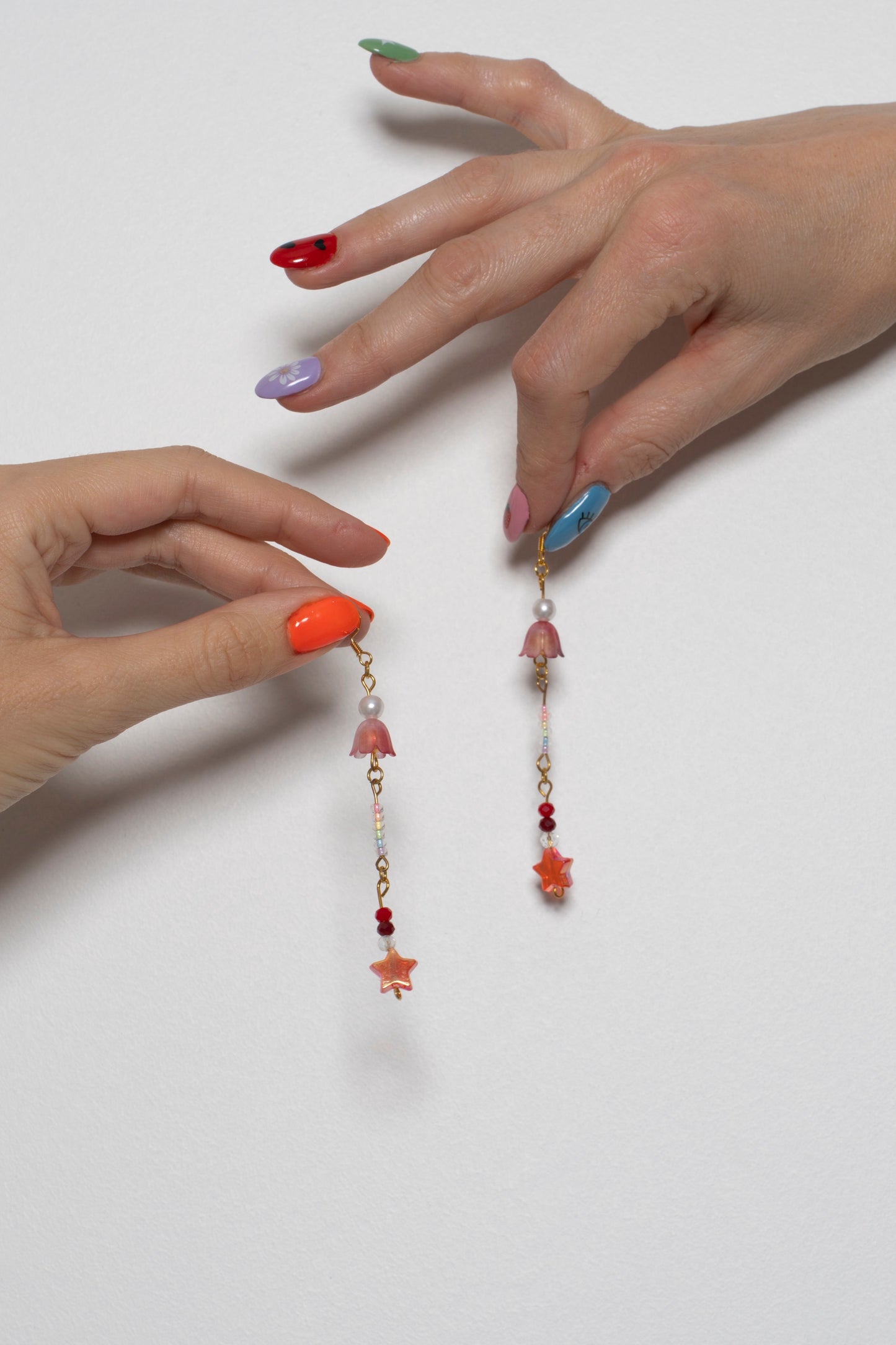 Trio Flandre scarlet - charm • bracelet • boucles d'oreilles