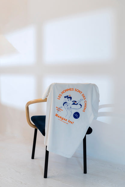 T-shirt unisexe Les Hommes sont des Chiens ! Mangez-les !