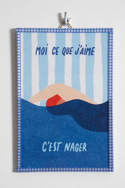 Moi ce que j’aime, c’est nager