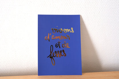 Illustration Vivons d’amour et de fesses