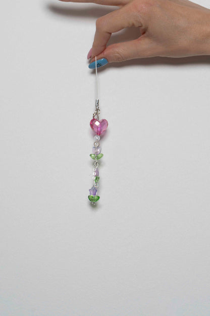 Trio VFlower - charm • bracelet • boucles d'oreilles